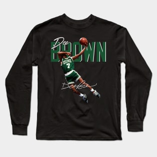 Dee Brown Basketball Legend Signature Vintage Retro 80s 90s Bootleg Rap Style Long Sleeve T-Shirt